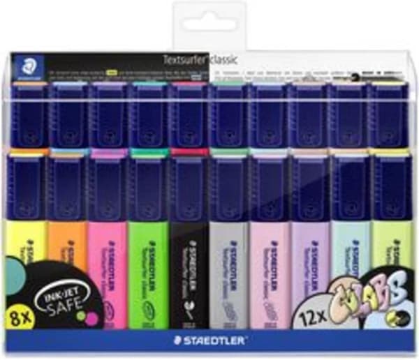 STAEDTLER Textsurfer klassisk highlighter - sæt 20 stk