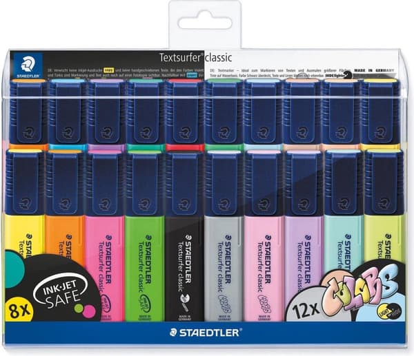 STAEDTLER Textsurfer klassisk highlighter - sæt 20 stk