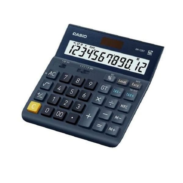 Lommeregner Casio DH-12ET Sort (10 enheder)