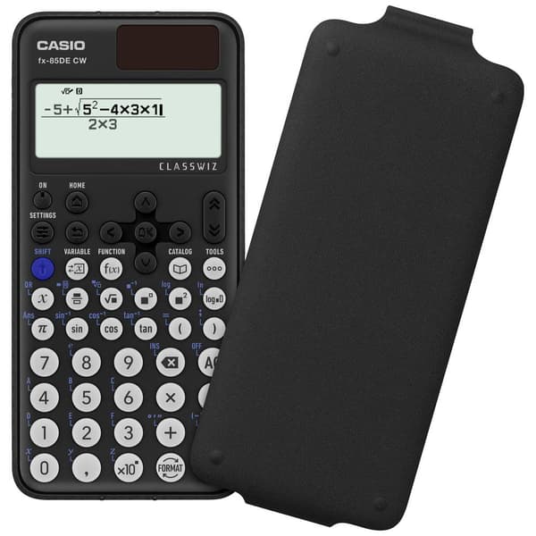 Casio FX-85DE CW Tekniskt vetenskapsdator Svart Display (ställen): 10 batteri, solcell (B x H x D) 77 x 10.7 x 162 mm