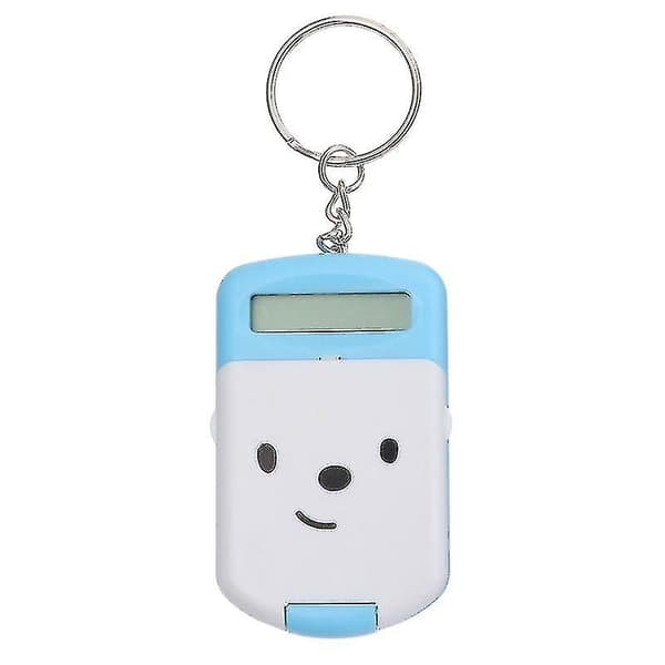 Mini lommeregner plastik nøglering