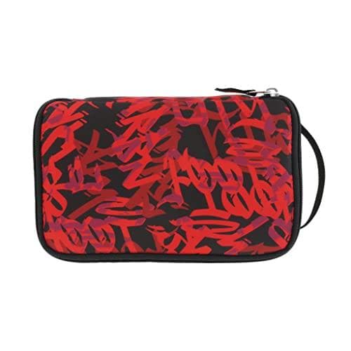 Herlitz 2 Go Graffiti Blødt Polyester Penalhus Sort - Rød (50043569)