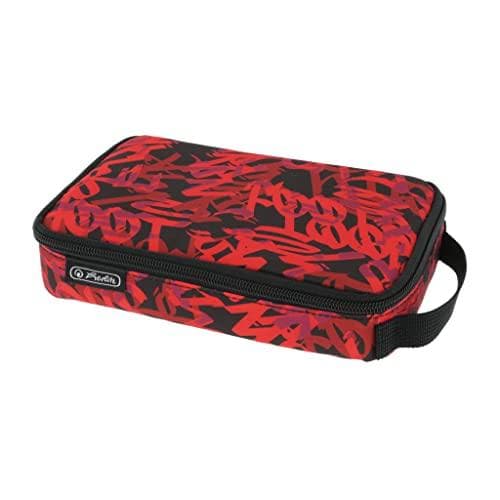Herlitz 2 Go Graffiti Blødt Polyester Penalhus Sort - Rød (50043569)