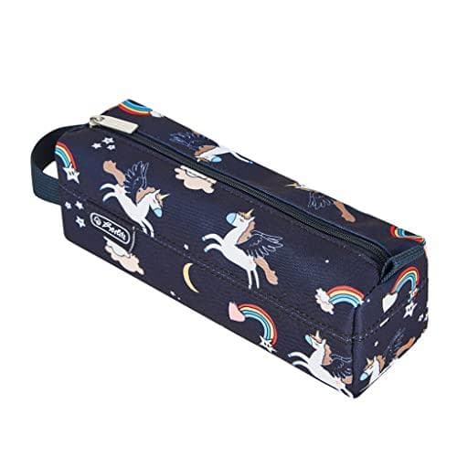 Herlitz Quattro Dreamy Unicorn pehmeä polyesterikynäkotelo monivärinen - laivastonsininen (50043613)