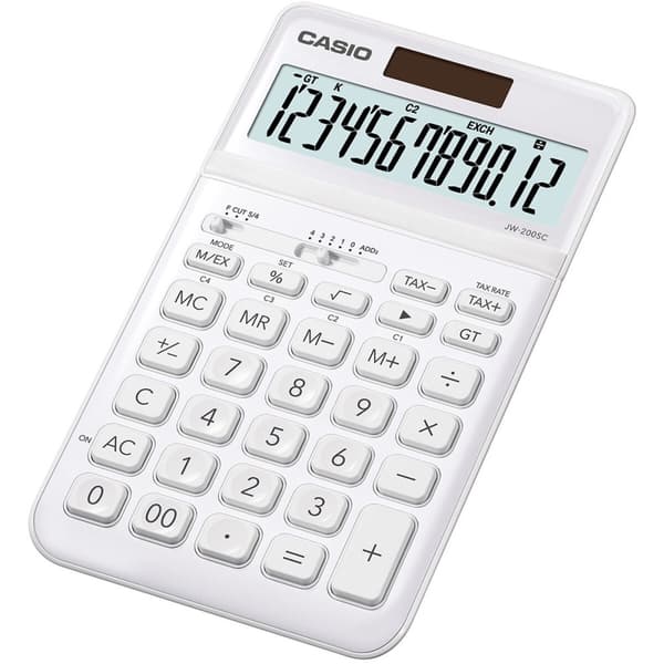 Lommeregner Casio JW-200SC Hvid