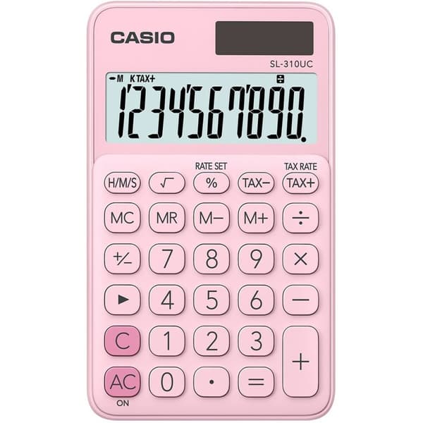 Laskin Casio SL-310UC-PK Pinkki Muovinen Vaaleanpunainen