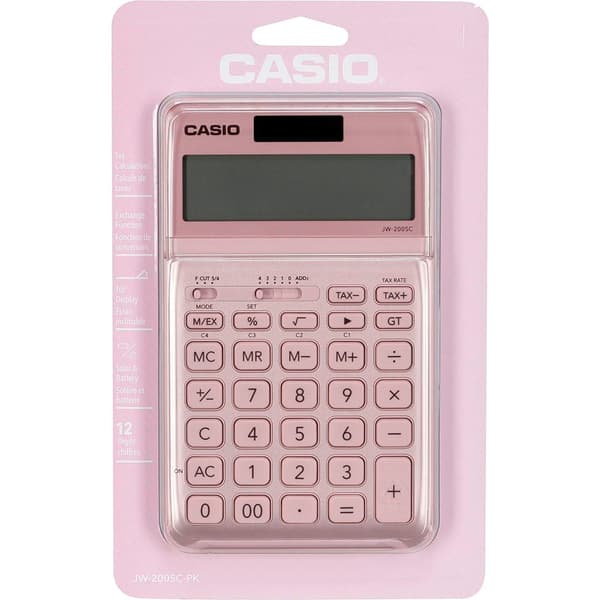 Casio Lommeregner Jw-200sc-pk Rosa