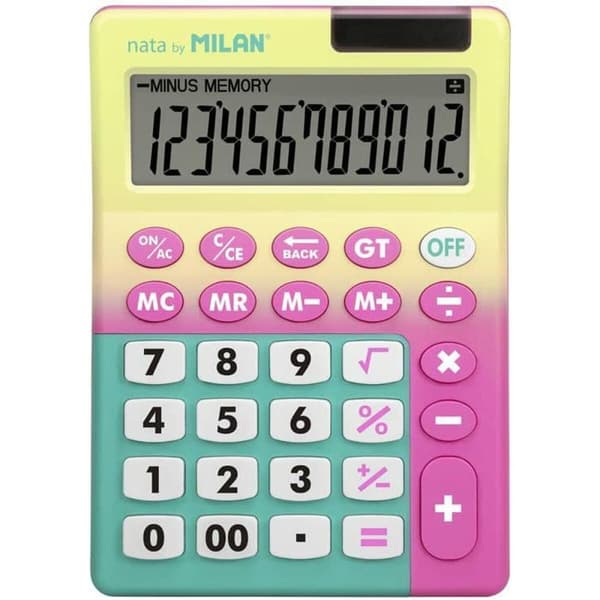 Lommeregner Milan Sunset Gul Pink