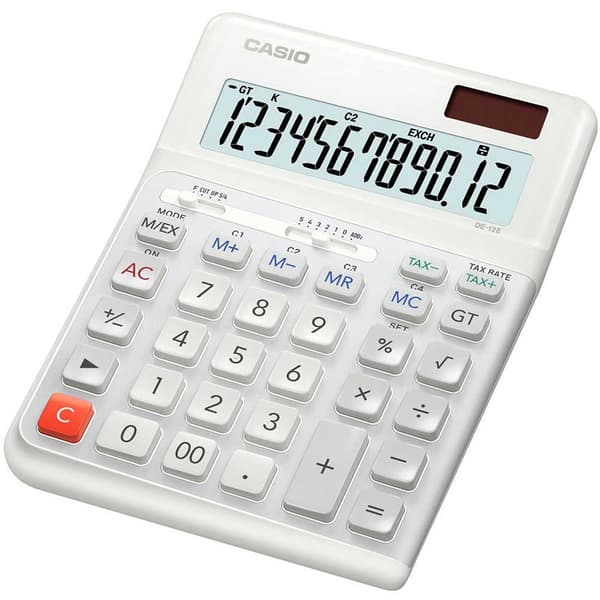 Casio Lommeregner De-12e-we Søvfarvet