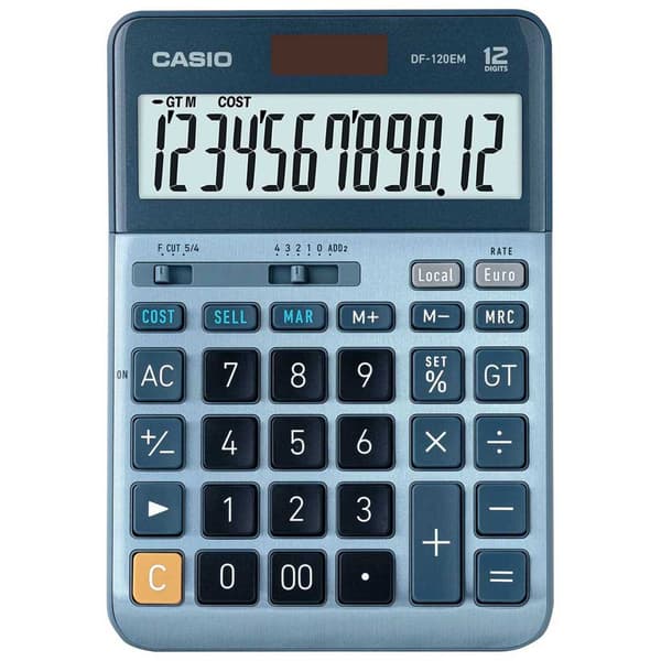 Casio Videnskabelig Regnemaskine Df-120em Blå