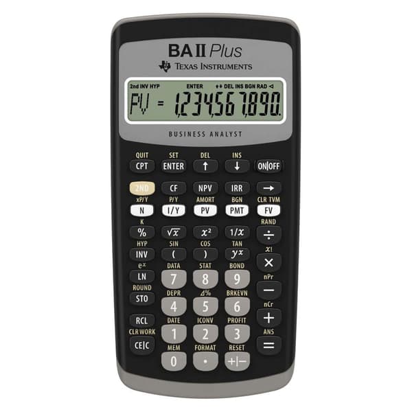 Texas Instruments Lommeregner Instruments Ba Ii Plus