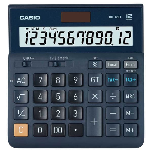 Casio Lommeregner Dh-12et Sort
