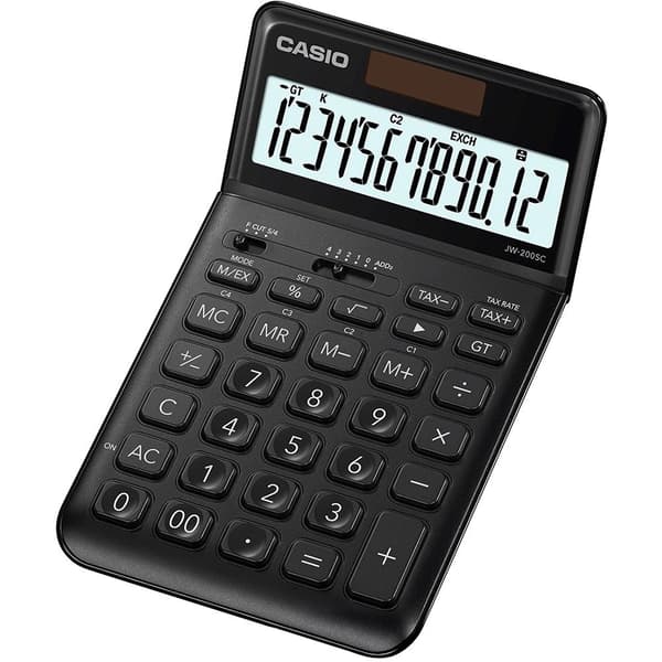 Casio Lommeregner Jw-200sc-bk Sort Svart