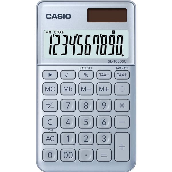 Lommeregner Casio SL-1000SC Sort Metal Sort