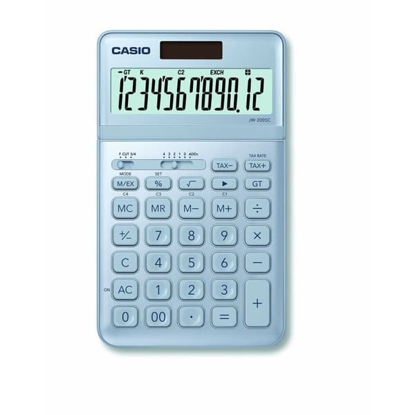 Lommeregner Casio JW-200SC-BU Blå Plastik
