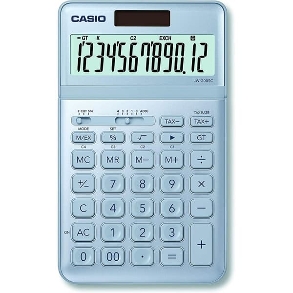 Lommeregner Casio JW-200SC-BU Blå Plastik