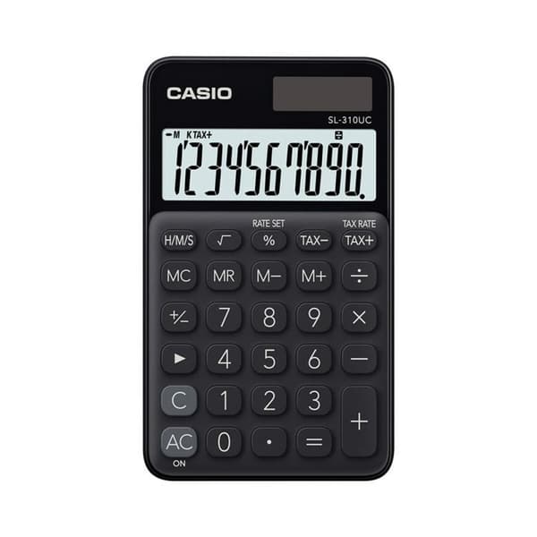 Laskin Casio SL-310UC-BK Musta Muovinen musta
