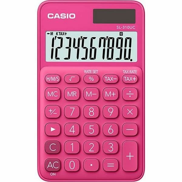 Laskin Casio SL-310UC-RD Punainen Muovinen 7 x 0,8 x 11,8 cm Punainen
