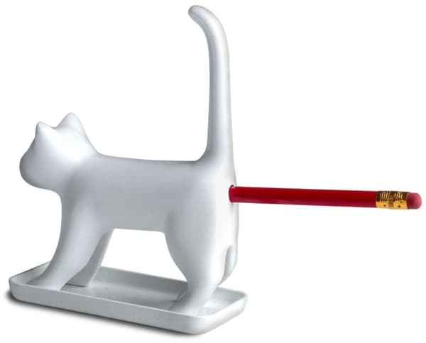 Winkee Blyantspidser - Skarp ende Kat med lyd - Hvid