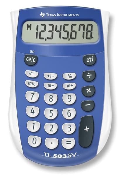 Texas Instruments TI-503SV Lommeregner TI-503 SV Blå, Grå