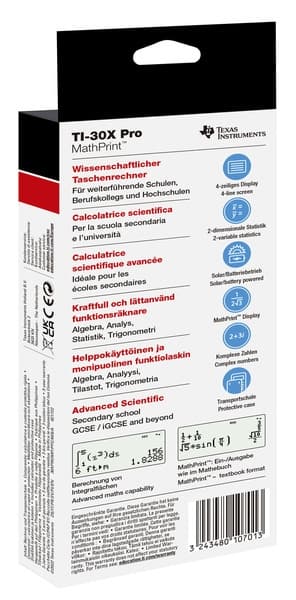Texas Instruments TI-30XPROMP-FC Lommeregner TI-30XPROMP
