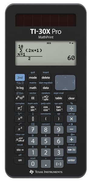 Texas Instruments TI-30XPROMP-FC Lommeregner TI-30XPROMP