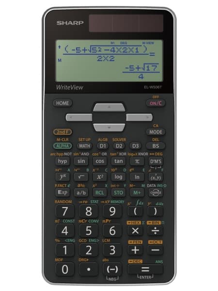 Citizen SH-ELW506TGY Lommeregner Sharp ELW506TGY Sort-grå videnskabelig skrivevisning Sort, Grå