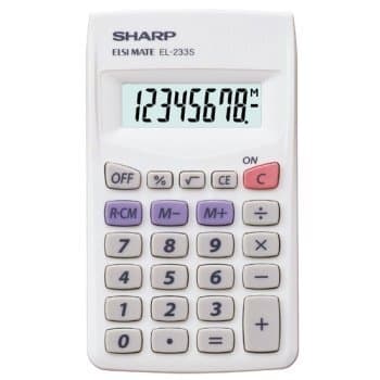 Citizen SH-EL233S Lommeregner Sharp EL233S Grå hånd 8 cifret