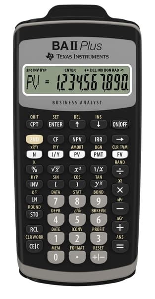 Texas Instruments TI-BAII+ finansiell kalkylator TI-BA II Plus