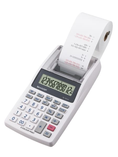 Citizen SH-EL1611V Lommeregner Sharp EL1611V Grå Print Grå, Hvid
