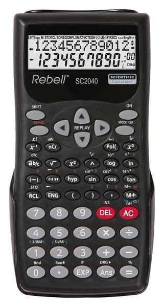Rebell RE-SC2040-BX Lommeregner -SC2040-BX Black Scientific Sort