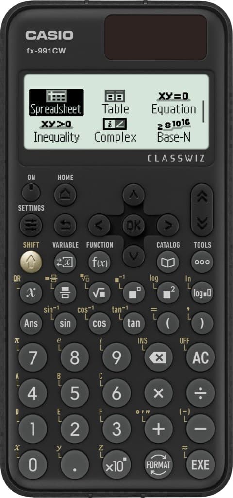 CASIO FX-991CW LASKIN TIETEELLINEN LAATIKKO. Musta.