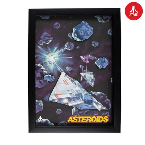 ThumbsUp Officiell Atari 3D-väggkonst - Asteroids Collection