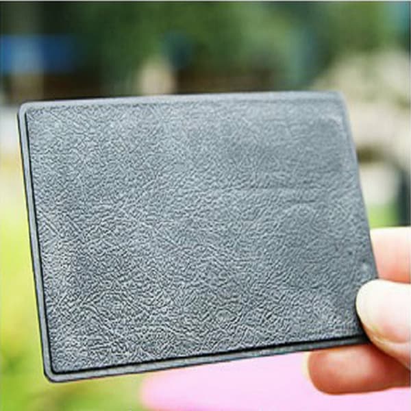 Ultratynd Solar Powered Pocket Lommeregner 8-cifret Touch Lommeregner - Sølv