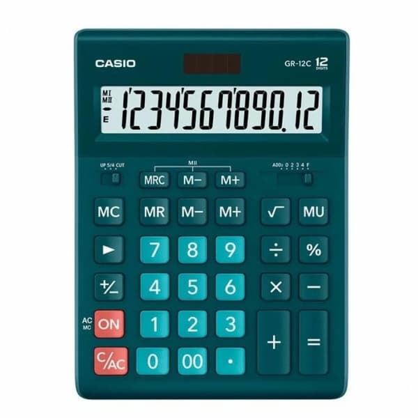 Lommeregner Casio GR-12C-DG-W-EP Blå Harpiks