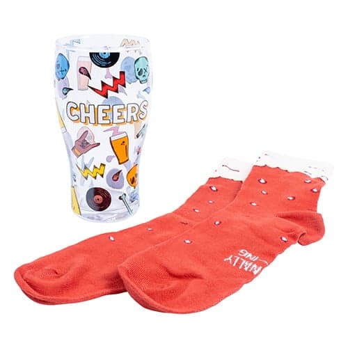 Fizz Creations Craft Beer Socks & Glass