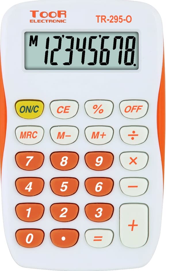 Lommeregner Toor Orange 8-cifret Tr-295-O