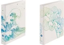herlitz 50033416 ringpärm maX.file, A4, 2-ringsmekanism, motiv: GREENline wave, 1 st.