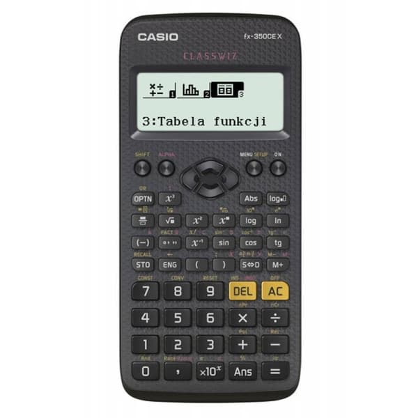 CASIO LOMMELOGNER SCIENTIFIC FX-350CEX 379 FUNKTIONER, 77X166MM, SORT Sort
