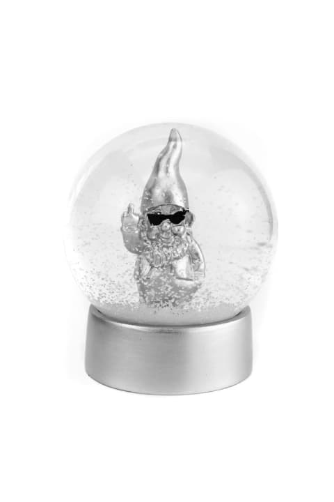 Winkee Snow Globe - Snøkule-nisse - Sølv