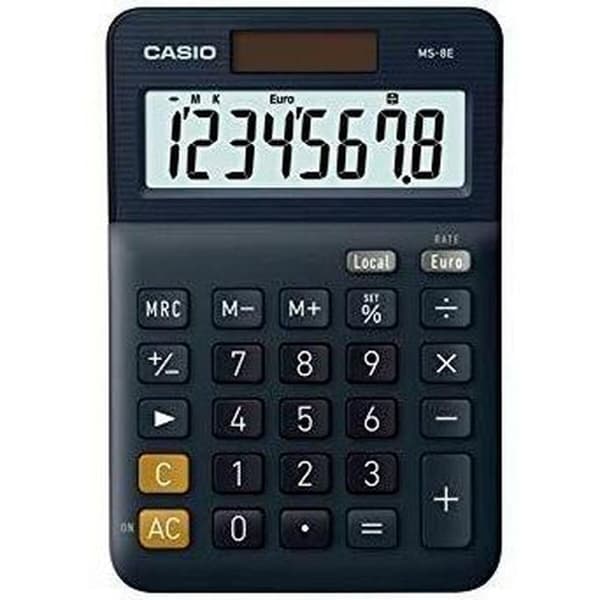 Laskin Casio MS-8E Musta (10 osaa)