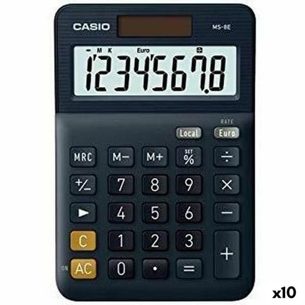 Laskin Casio MS-8E Musta (10 osaa)