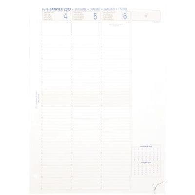 Exatime Refill - EXACOMPTA - Vintage Weekly Planner - 21x29,7 cm - 1 vecka på 2 sidor - Mjuk