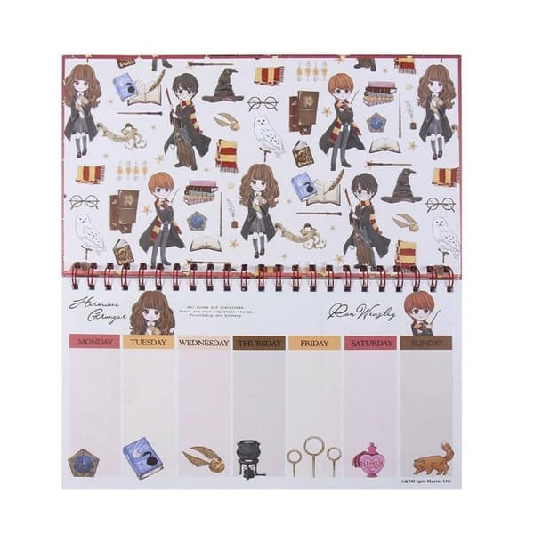 Ugentlig Planner Harry Potter Rød