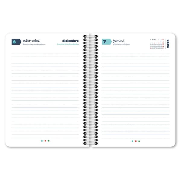 Dagbog Centauro Soft Ugeoversigt Skole Multifarvet A5 (5 enheder)