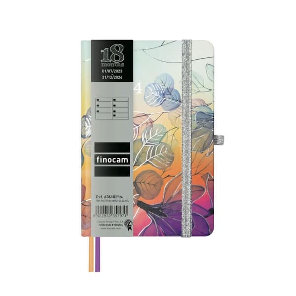 Dagbog Finocam Mínimal Pretty 2023-2024 Multifarvet 10 x 15 cm