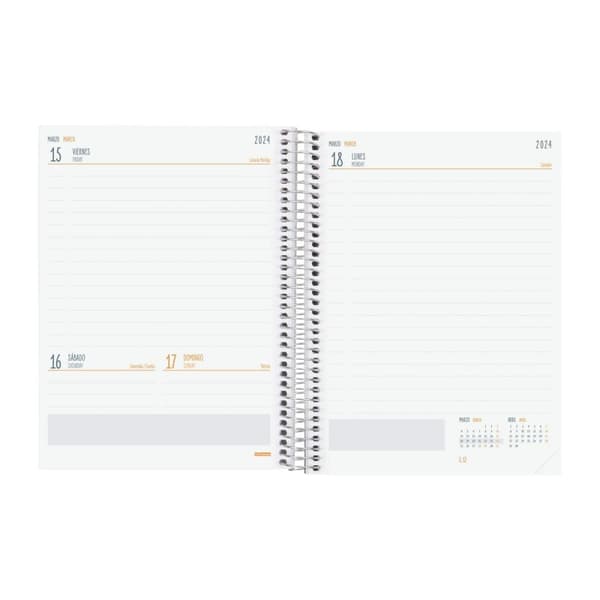 Dagbog Finocam 2023-2024 Skole Multifarvet Kvarter 15,5 x 21,2 cm