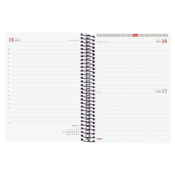 Dagbog Finocam Espir Label Skole 2023-2024 Sort 15,5 x 21,2 cm