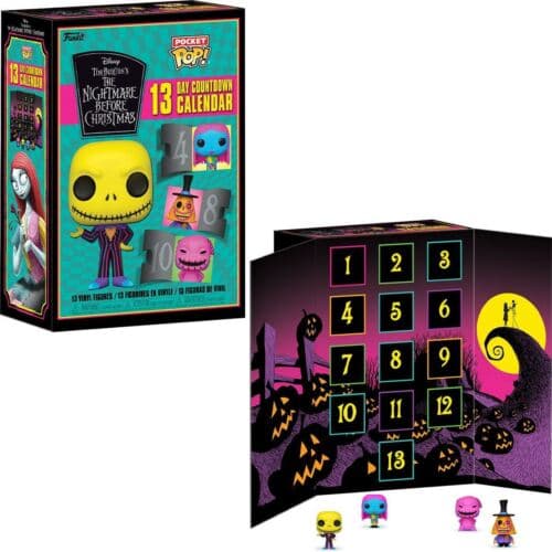 Funko Pocket Pop! Disney: The Nightmare Before Christmas - 13 Day Countdown Calendar (Blacklight)