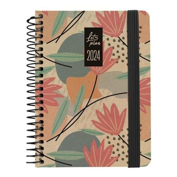 Dagbog Grafoplas Nature Brun 2024 Cvetlice A6 10 x 15 cm